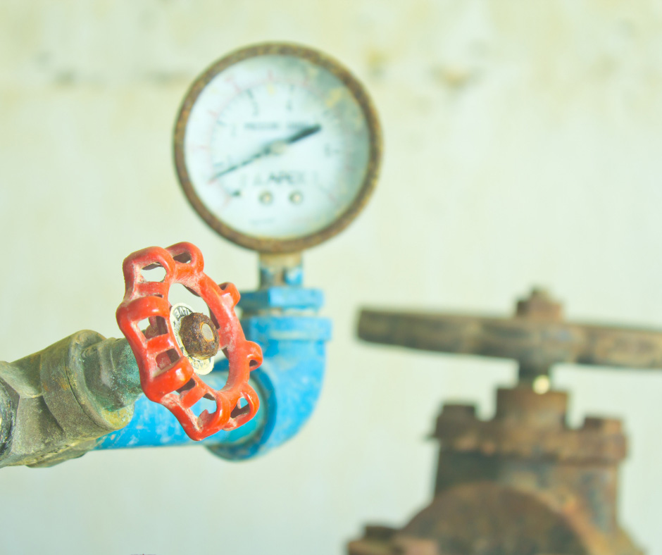Faucet wheel and pressure gauge